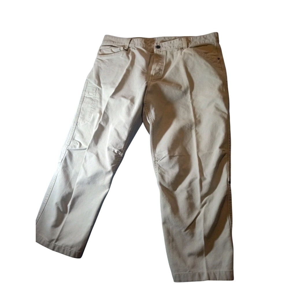 The North Face Cliff Rock Crag Pants Men's 40 Beige Canvas Relaxed Straight